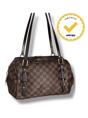 Louis Vuitton Rivington GM Damier Ebene Shoulder Bag Entrupy Authenticated